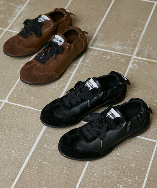 MARY QUANT(マリークワント)の「MARY QUANT × PUBLUX/マリークワント フェイクスエード ギャザー スニーカー 限定展開(スニーカー・レディース・ブラウン/ブラック・23/23.5/24/24.5)」の9枚目の写真
