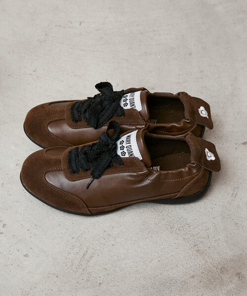 MARY QUANT(マリークワント)の「MARY QUANT × PUBLUX/マリークワント フェイクスエード ギャザー スニーカー 限定展開(スニーカー・レディース・ブラウン/ブラック・23/23.5/24/24.5)」の11枚目の写真