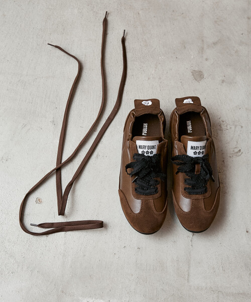 MARY QUANT(マリークワント)の「MARY QUANT × PUBLUX/マリークワント フェイクスエード ギャザー スニーカー 限定展開(スニーカー・レディース・ブラウン/ブラック・23/23.5/24/24.5)」の17枚目の写真