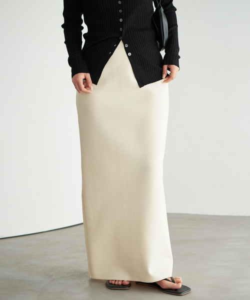 plage（プラージュ）の「《追加》air jersey tight スカート 2（スカート・レディース・ブラック/ホワイト・38/36）」の2枚目の写真