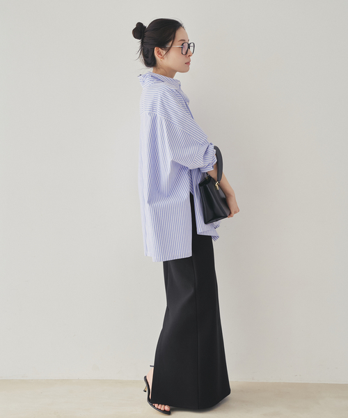 plage（プラージュ）の「《追加》air jersey tight スカート 2（スカート・レディース・ブラック/ホワイト・38/36）」の5枚目の写真