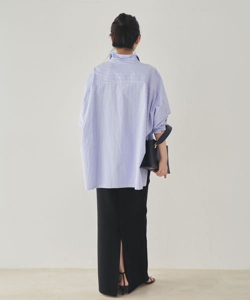 plage（プラージュ）の「《追加》air jersey tight スカート 2（スカート・レディース・ブラック/ホワイト・38/36）」の6枚目の写真