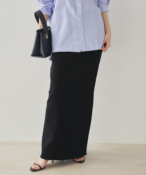 plage（プラージュ）の「《追加》air jersey tight スカート 2（スカート・レディース・ブラック/ホワイト・38/36）」の7枚目の写真