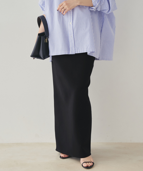 plage（プラージュ）の「《追加》air jersey tight スカート 2（スカート・レディース・ブラック/ホワイト・38/36）」の8枚目の写真