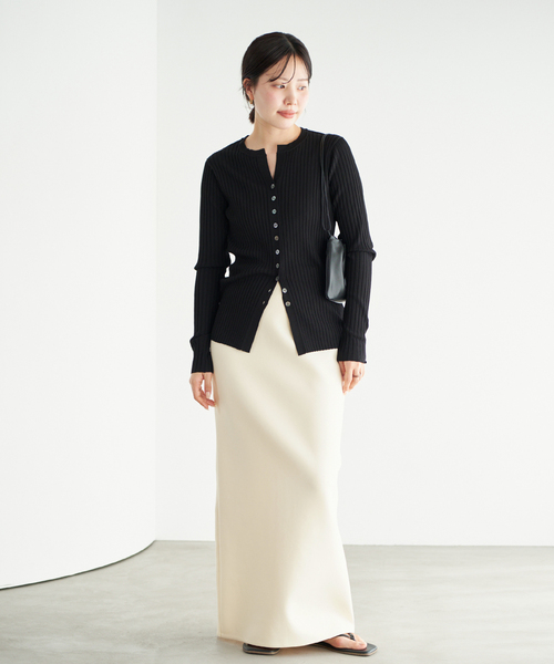 plage（プラージュ）の「《追加》air jersey tight スカート 2（スカート・レディース・ブラック/ホワイト・38/36）」の12枚目の写真