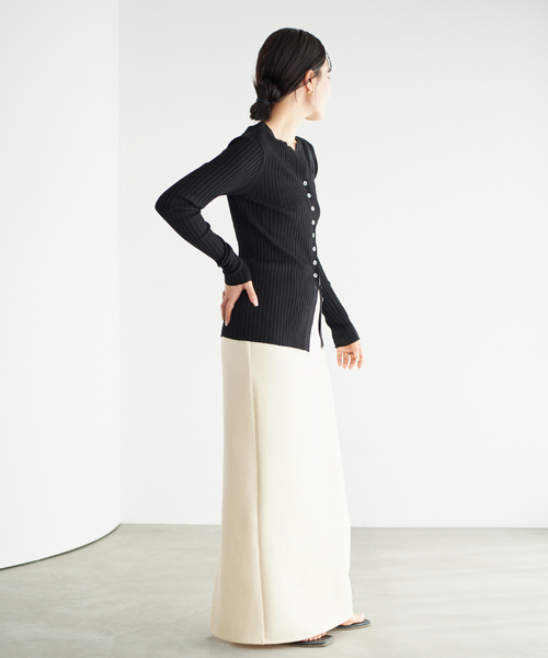plage（プラージュ）の「《追加》air jersey tight スカート 2（スカート・レディース・ブラック/ホワイト・38/36）」の13枚目の写真