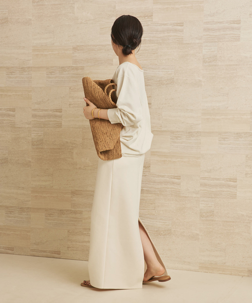 plage（プラージュ）の「《追加》air jersey tight スカート 2（スカート・レディース・ブラック/ホワイト・38/36）」の20枚目の写真