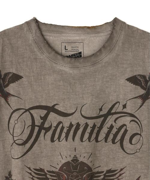 DANKE SCHON（ダンケシェーン）の「DankeSchon/ダンケシェーン/SPRAY BURN S/S TEE FAMILIA（Tシャツ/カットソー・レディース・ベージュ・M/L）」の7枚目の写真