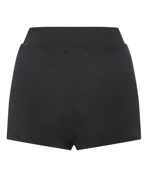 MUCENT（ムセント）の「A'GEM/9 × .kom 『MUCENT/ムセント』AVELIN METAL LOGO RIVET POINT POCKET SHORT PANTS /メタルロゴリベットポイントポケットショーツ（その他パンツ・レディース・ブラック・FREE）」の2枚目の写真