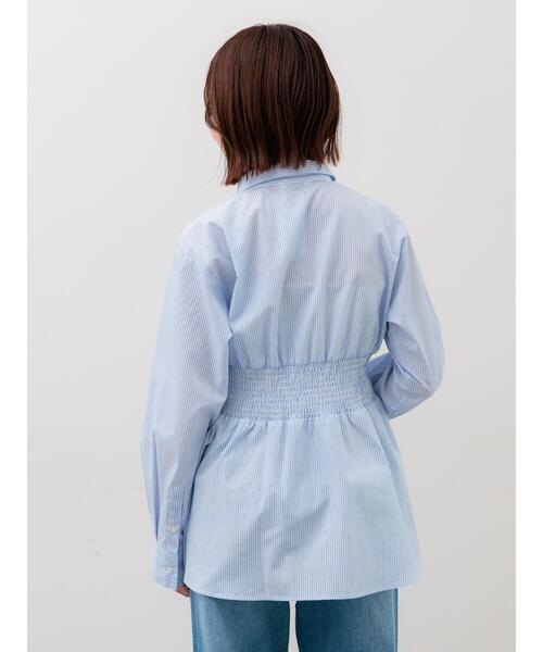 Te chichi(テチチ)の「ペプラムシャーリングシャツブラウス(シャツ/ブラウス・レディース・ピンク/サックスブルー/オフホワイト・F)」の15枚目の写真