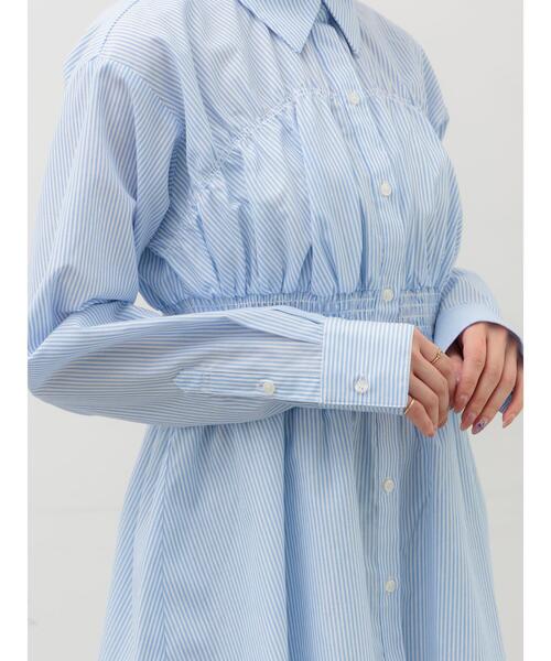 Te chichi(テチチ)の「ペプラムシャーリングシャツブラウス(シャツ/ブラウス・レディース・ピンク/サックスブルー/オフホワイト・F)」の18枚目の写真