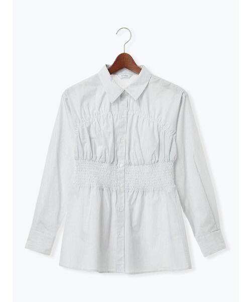 Te chichi(テチチ)の「ペプラムシャーリングシャツブラウス(シャツ/ブラウス・レディース・ピンク/サックスブルー/オフホワイト・F)」の19枚目の写真