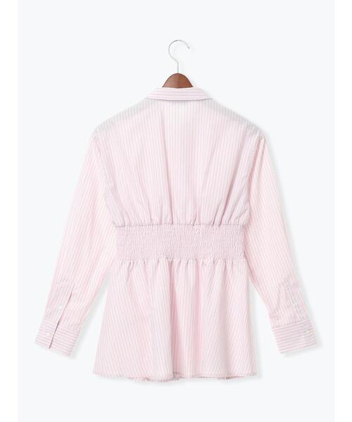 Te chichi(テチチ)の「ペプラムシャーリングシャツブラウス(シャツ/ブラウス・レディース・ピンク/サックスブルー/オフホワイト・F)」の22枚目の写真