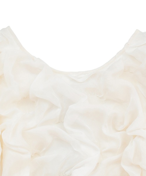 CLANE/クラネ】W FACE CLOUD PUFF SLEEVE TOPS/ダブルフェイスクラウド