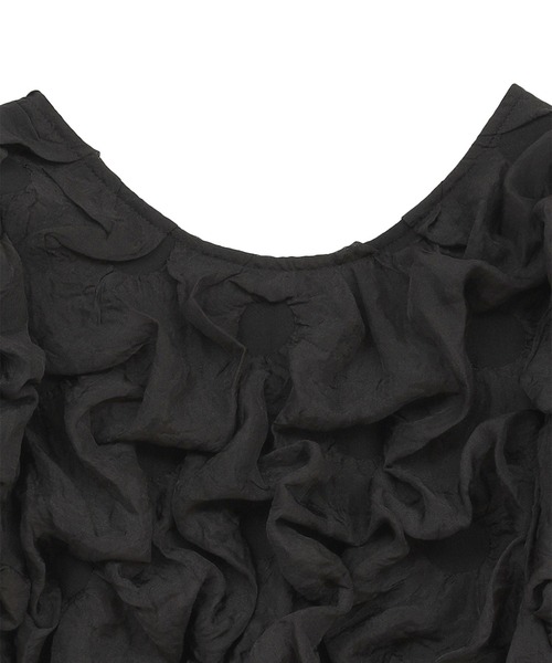 CLANE/クラネ】W FACE CLOUD PUFF SLEEVE TOPS/ダブルフェイスクラウド