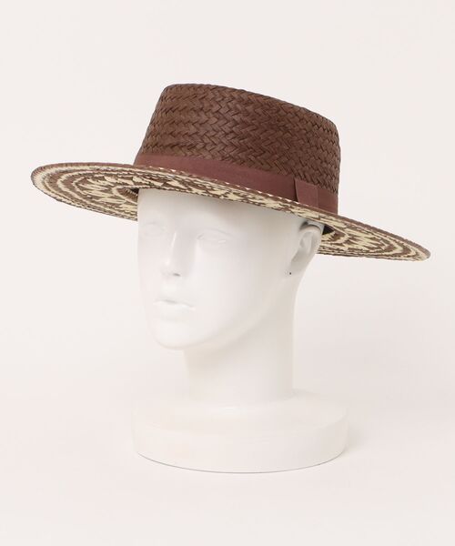 チャイハネ(チャイハネ)の「【チャイハネ】ビンスハット カンカン帽(ハット・レディース・ネイビー/ブラウン・FREE)」の13枚目の写真