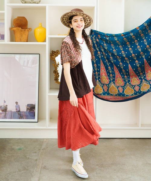 チャイハネ(チャイハネ)の「【チャイハネ】ビンスハット カンカン帽(ハット・レディース・ネイビー/ブラウン・FREE)」の11枚目の写真