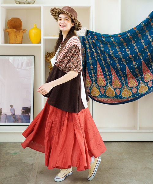 チャイハネ(チャイハネ)の「【チャイハネ】ビンスハット カンカン帽(ハット・レディース・ネイビー/ブラウン・FREE)」の10枚目の写真