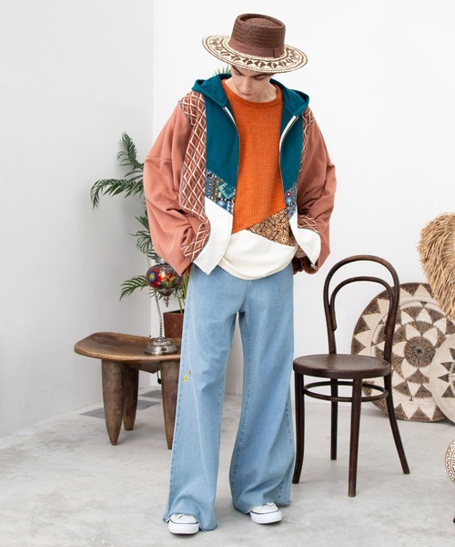 チャイハネ(チャイハネ)の「【チャイハネ】ビンスハット カンカン帽(ハット・レディース・ネイビー/ブラウン・FREE)」の9枚目の写真