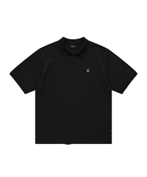 CロゴクールピケTシャツブラック