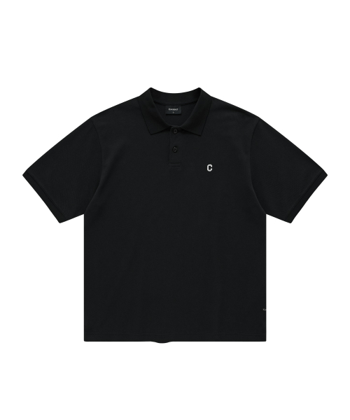 C‑logo pocket T‑shirt — черная