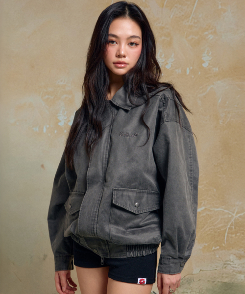 CONY(コール アウト ニューイヤー)の「CALLOUT WASHED JACKET / GRAY(ライダースジャケット・レディース・その他・OS)」の1枚目の写真