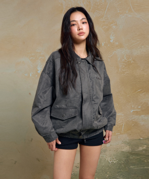 CONY(コール アウト ニューイヤー)の「CALLOUT WASHED JACKET / GRAY(ライダースジャケット・レディース・その他・OS)」の2枚目の写真