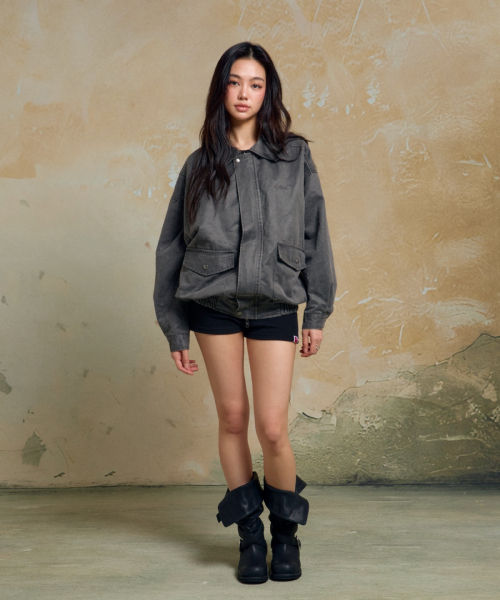 CONY(コール アウト ニューイヤー)の「CALLOUT WASHED JACKET / GRAY(ライダースジャケット・レディース・その他・OS)」の5枚目の写真