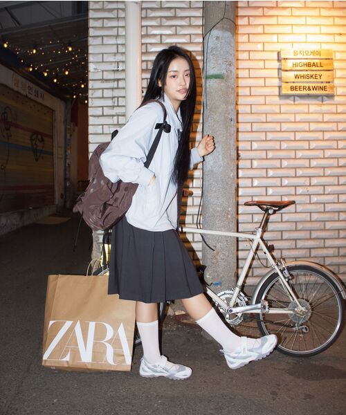 MACNI(マクニ)の「POLKA DOT FLAP BACKPACK BROWN(バックパック/リュック・レディース・ブラウン・FREE)」の14枚目の写真