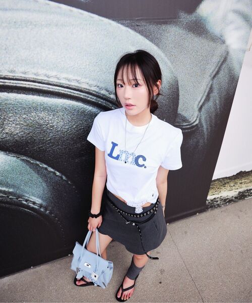 LMCの「WM PATCHWORK LOGO CROPPED TEE white(Tシャツ/カットソー・レディース・その他・SMALL/MEDIUM)」の7枚目の写真