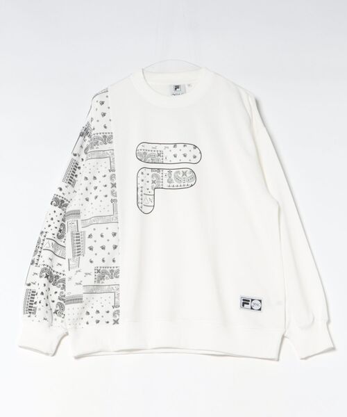 FILA（フィラ）の「《FILA》SWEATSHIRT（スウェット・メンズ・ホワイト/ネイビー・XL/L/M/S）」の2枚目の写真