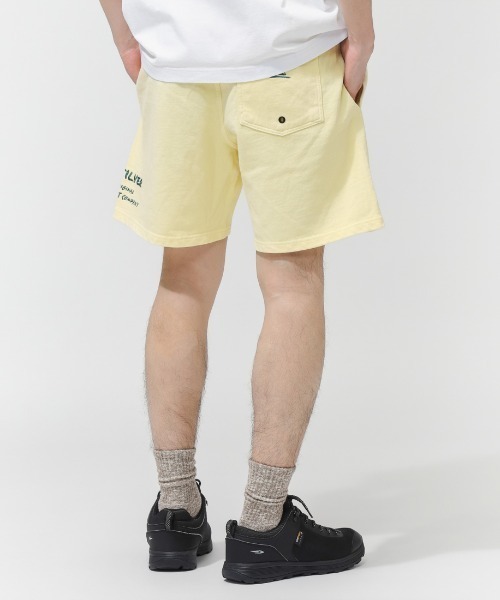 Quiksilver(クイックシルバー)の「クイックシルバー QUIKSILVER PG HAND DRAWN SWEAT SHORTS(スウェットパンツ・メンズ・レモンイエロー/ブラック・M/L/LL/S)」の3枚目の写真