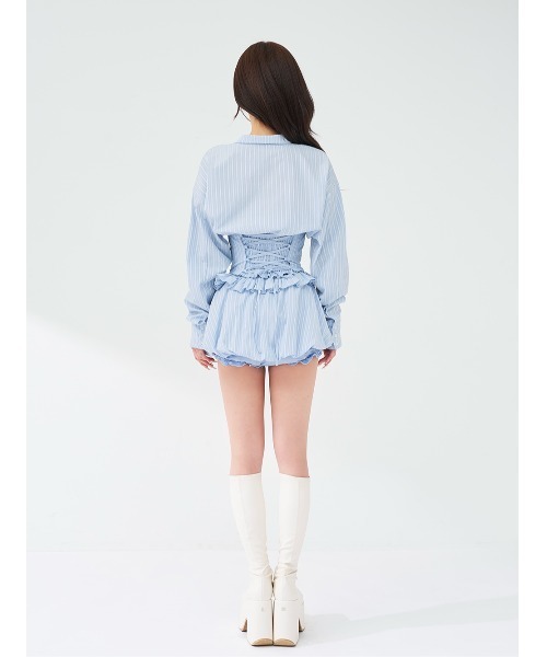 Darich（ダーリッチ）の「ビジューシャツバルーンミニセットアップ