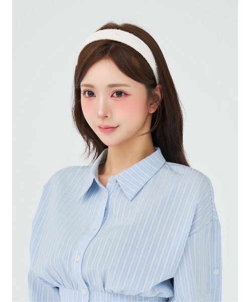 Darich（ダーリッチ）の「ビジューシャツバルーンミニセットアップ