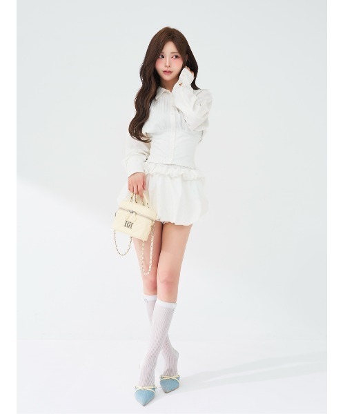 Darich（ダーリッチ）の「ビジューシャツバルーンミニセットアップ