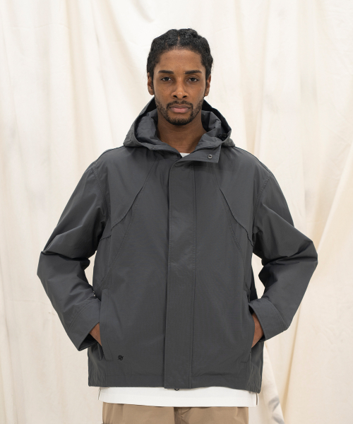 KALAPATTHAR(カラパタール)の「Nylon RIB Flash Line Jacket - GREY(ナイロンジャケット・メンズ・その他・MEDIUM/LARGE)」の1枚目の写真