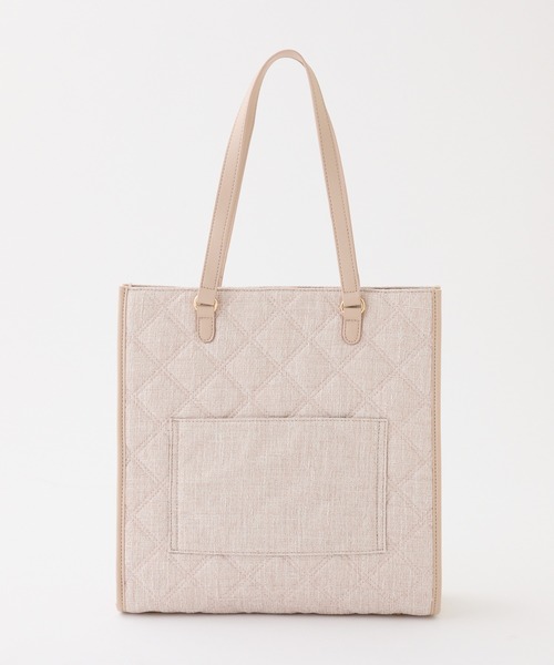 LouLoumei（ルルミー）の「【LouLoumei】リボンチャーム付きトートバッグ／キャリーオン／自立可能（トートバッグ・レディース・サックスブルー/ブラック/アイボリー/ピンクベージュ・FREE）」の10枚目の写真