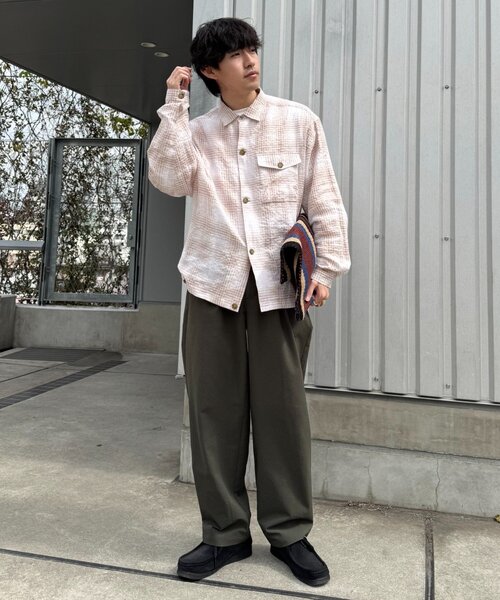 CIAOPANIC TYPY(チャオパニックティピー)の「【ユニセックス】接触冷感シアサッカーテーパードパンツ(その他パンツ・レディース・オリーブ/ブラック/ネイビー・LARGE/MEDIUM/SMALL)」の5枚目の写真