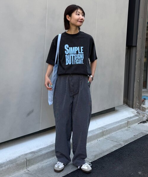 CIAOPANIC TYPY(チャオパニックティピー)の「【ユニセックス】接触冷感シアサッカーテーパードパンツ(その他パンツ・レディース・オリーブ/ブラック/ネイビー・LARGE/MEDIUM/SMALL)」の6枚目の写真