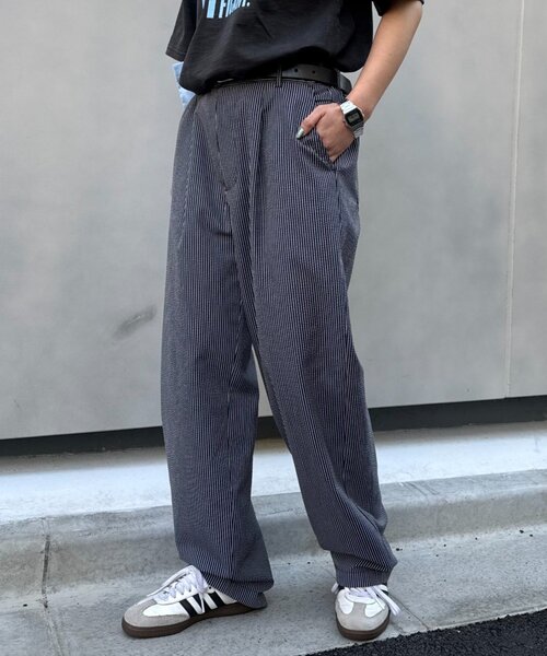 CIAOPANIC TYPY(チャオパニックティピー)の「【ユニセックス】接触冷感シアサッカーテーパードパンツ(その他パンツ・レディース・オリーブ/ブラック/ネイビー・LARGE/MEDIUM/SMALL)」の16枚目の写真