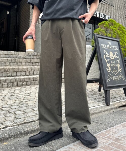 CIAOPANIC TYPY(チャオパニックティピー)の「【ユニセックス】接触冷感/吸水速乾/シアサッカーテーパードパンツ(その他パンツ・レディース・オリーブ/ブラック/ネイビー・LARGE/MEDIUM/SMALL)」の17枚目の写真