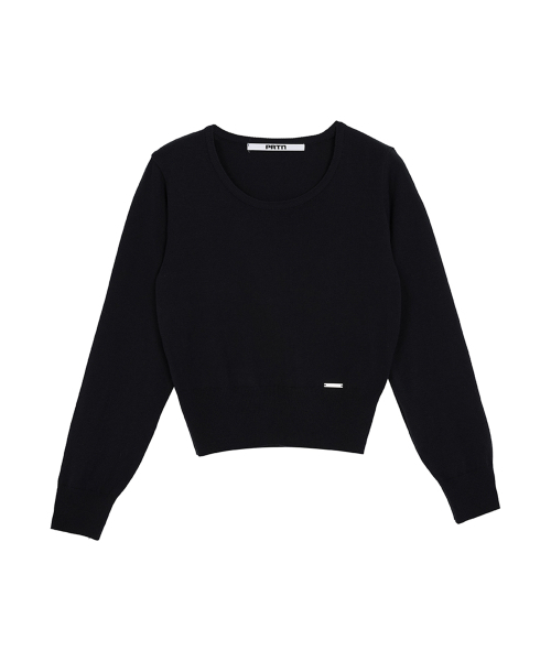 PORTERNA（ポルテナ）の「ESSENTIAL U-NECK KNIT-3COLOR（ニット/セーター・レディース・ライトグレー・OS）」の19枚目の写真