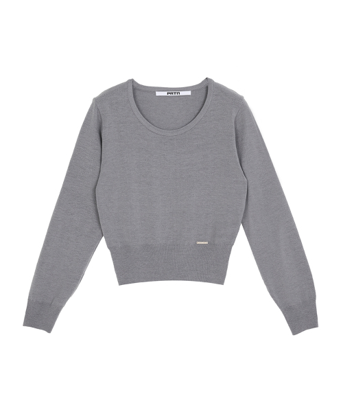 PORTERNA（ポルテナ）の「ESSENTIAL U-NECK KNIT-3COLOR（ニット/セーター・レディース・ライトグレー・OS）」の20枚目の写真