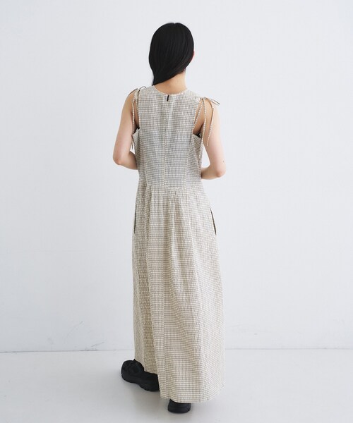 CODE A(コードエー)の「shoulder ribbon dress(ワンピース・レディース・アイボリー/ブラック・34/36)」の8枚目の写真
