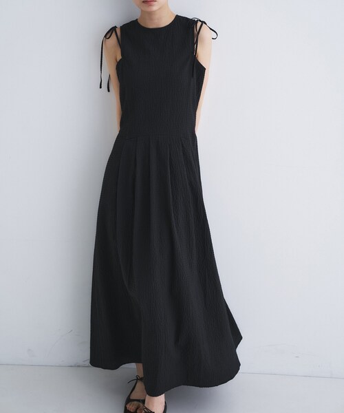 CODE A(コードエー)の「shoulder ribbon dress(ワンピース・レディース・アイボリー/ブラック・34/36)」の15枚目の写真