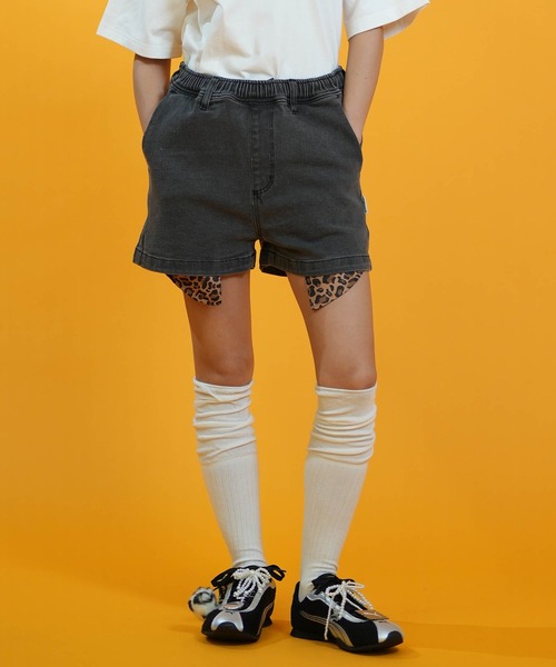 ELEMENT(エレメント)の「ELEMENT/エレメント デニム ハーフパンツ SHOD SHORTS STD DENIM W ショーツ BG023P16(その他パンツ・レディース・ブラック/ライトインディゴブルー・L/M)」の4枚目の写真
