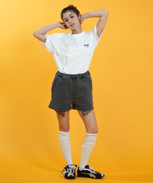 ELEMENT(エレメント)の「ELEMENT/エレメント デニム ハーフパンツ SHOD SHORTS STD DENIM W ショーツ BG023P16(その他パンツ・レディース・ブラック/ライトインディゴブルー・L/M)」の6枚目の写真