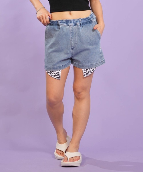 ELEMENT(エレメント)の「ELEMENT/エレメント デニム ハーフパンツ SHOD SHORTS STD DENIM W ショーツ BG023P16(その他パンツ・レディース・ブラック/ライトインディゴブルー・L/M)」の11枚目の写真