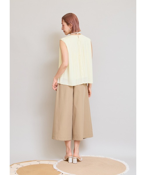 LHELBIE（レルビエ）の「プリーツトップス（Tシャツ/カットソー・レディース・ピンク/イエロー/オフホワイト/ブラック・M）」の18枚目の写真