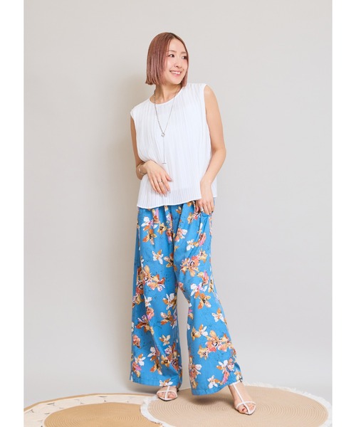 LHELBIE（レルビエ）の「プリーツトップス（Tシャツ/カットソー・レディース・ピンク/イエロー/オフホワイト/ブラック・M）」の22枚目の写真